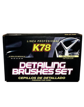 SET DE PINCELES PARA DETAILING (5 UNIDADES)