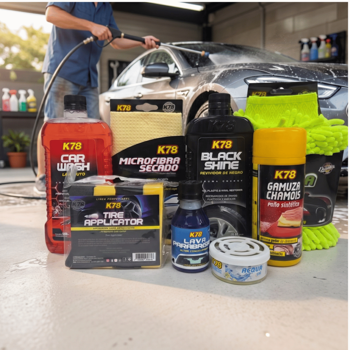 Kit Mega Lavado + Brillo Total 8 En 1