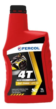 ACEITE DE MOTOR 4T FERCOL 25W60 ALTO KILOMETRAJE | 1 LITRO