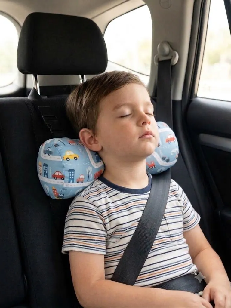 Sujetador Apoya Cabeza Bebé Niños Silla Auto - Imagen 8