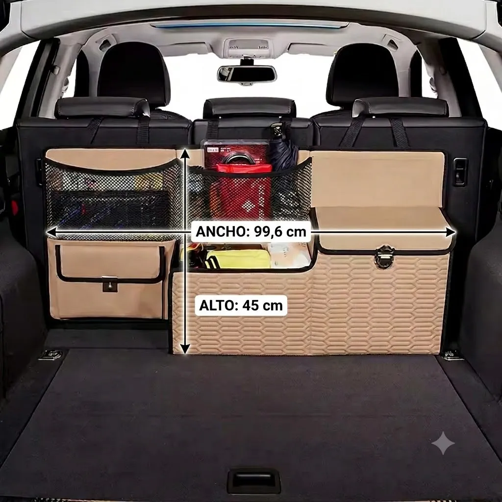 Organizador Baul Trasero Universal Auto Suv Multiuso - Imagen 4