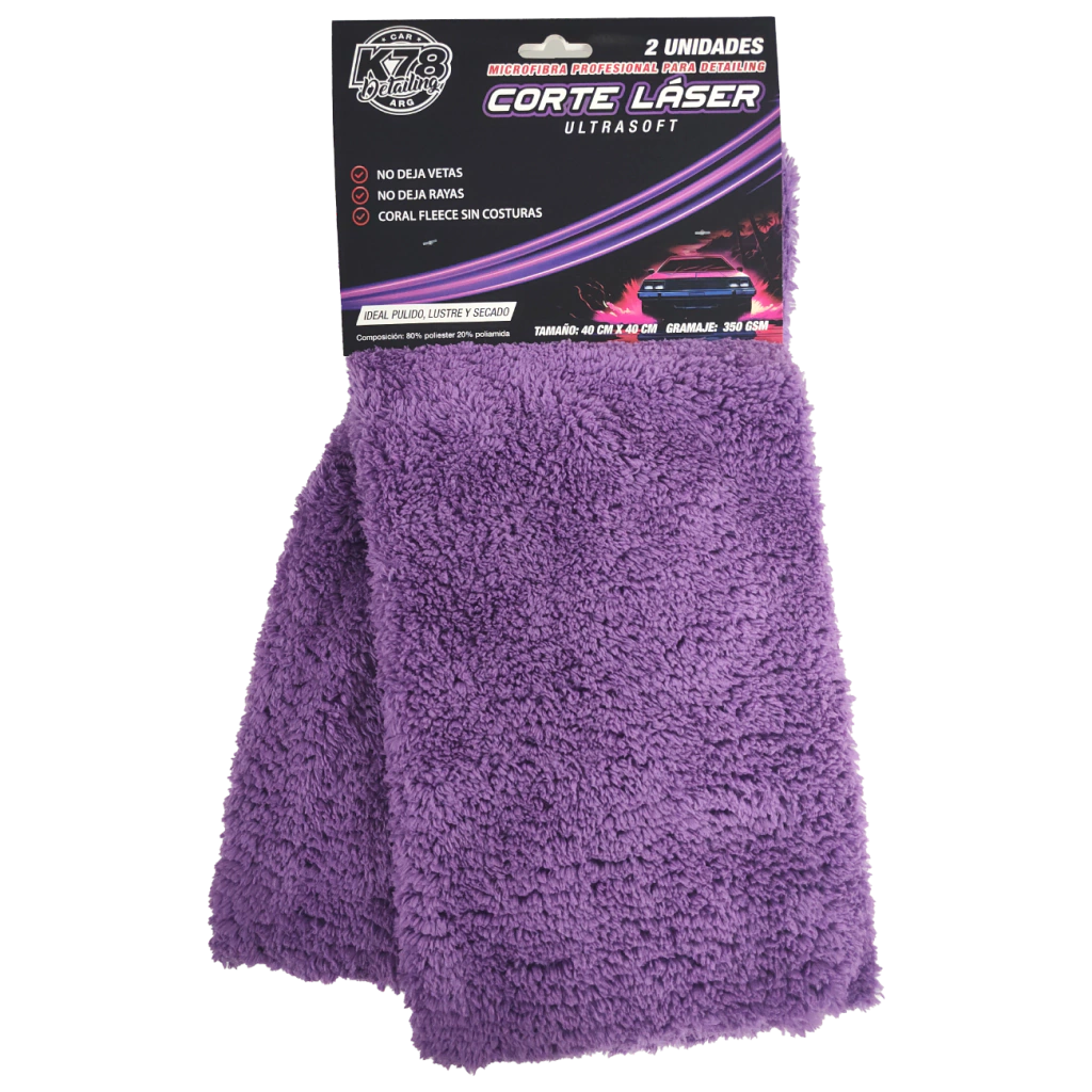 MICROFIBRA PROFESIONAL CORTE LASER ULTRA SOFT 40X40 CM