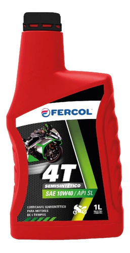 Kit Moto 10W40 Fercol & K78 - Semisintetico Service & Wash - Imagen 2
