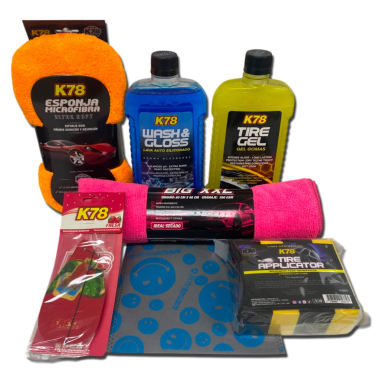 Kit Wash & Tire Shine K78 - Lavado Rápido Y Restauracion de neumaticos