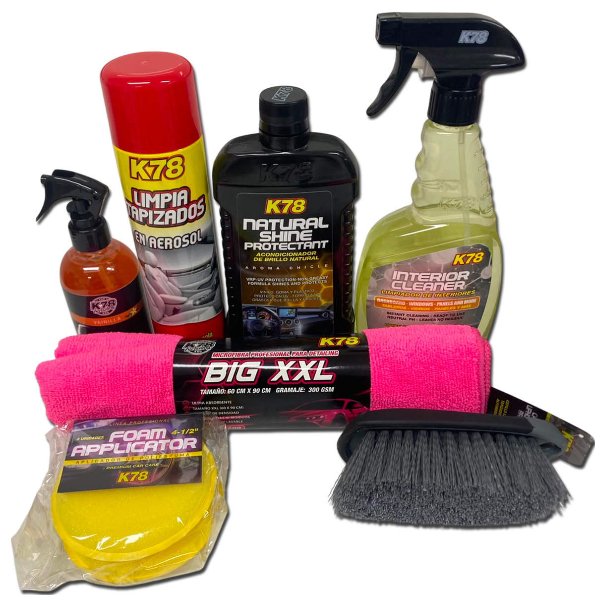 Kit De Limpieza Y Restauración De Interiores 7 piezas
