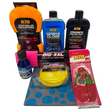 Kit De Lavado Y Abrillantado Con Microfibra Y Pad